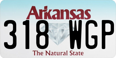 AR license plate 318WGP