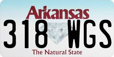 AR license plate 318WGS