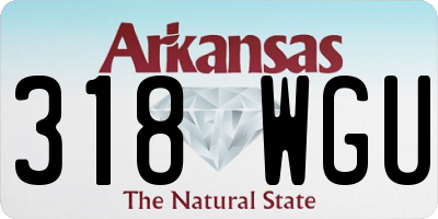 AR license plate 318WGU