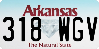 AR license plate 318WGV