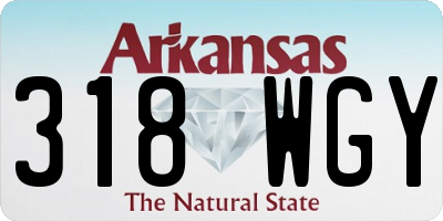 AR license plate 318WGY
