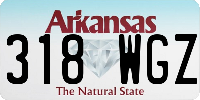 AR license plate 318WGZ