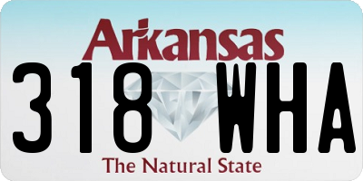 AR license plate 318WHA