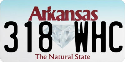 AR license plate 318WHC