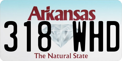 AR license plate 318WHD