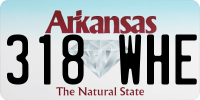 AR license plate 318WHE