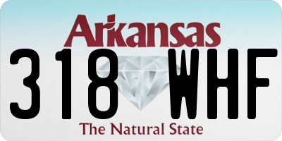 AR license plate 318WHF