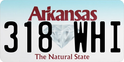 AR license plate 318WHI