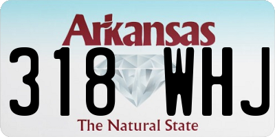 AR license plate 318WHJ