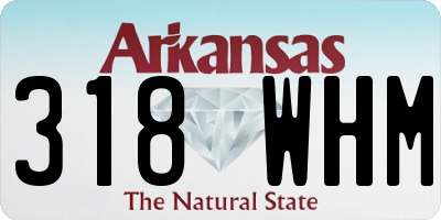 AR license plate 318WHM