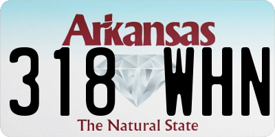 AR license plate 318WHN
