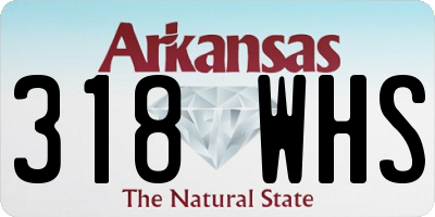 AR license plate 318WHS