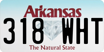 AR license plate 318WHT