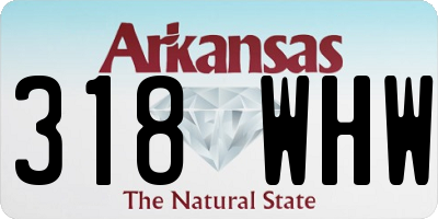 AR license plate 318WHW
