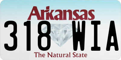 AR license plate 318WIA