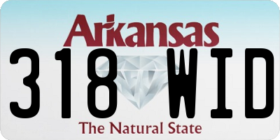 AR license plate 318WID