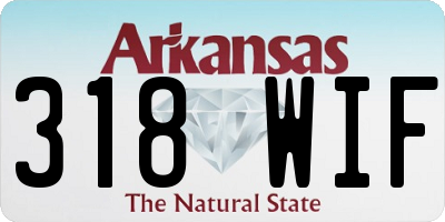 AR license plate 318WIF