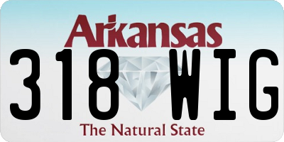 AR license plate 318WIG