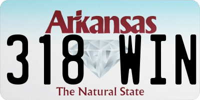AR license plate 318WIN