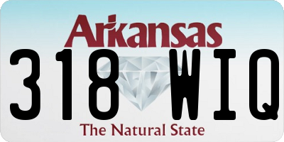 AR license plate 318WIQ