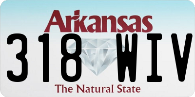 AR license plate 318WIV