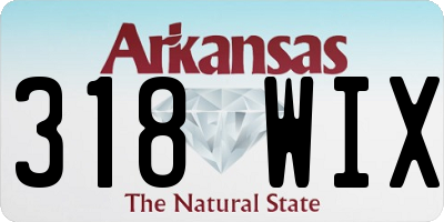 AR license plate 318WIX