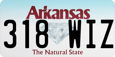 AR license plate 318WIZ