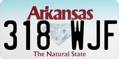 AR license plate 318WJF