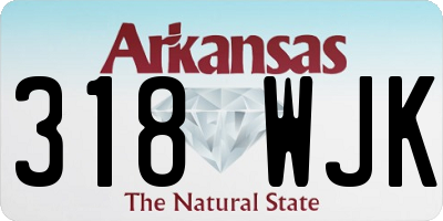 AR license plate 318WJK