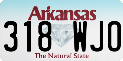 AR license plate 318WJO