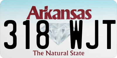 AR license plate 318WJT
