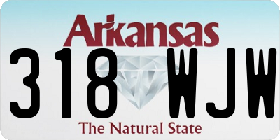 AR license plate 318WJW