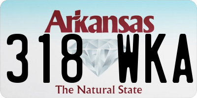 AR license plate 318WKA