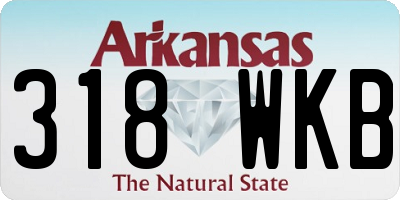 AR license plate 318WKB