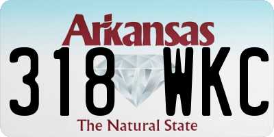 AR license plate 318WKC