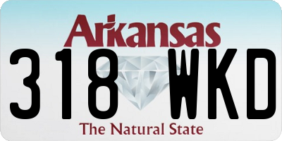 AR license plate 318WKD