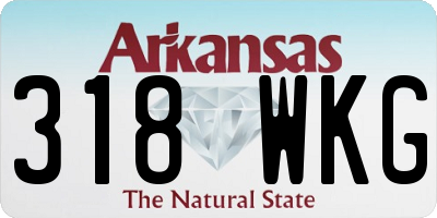 AR license plate 318WKG