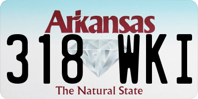 AR license plate 318WKI