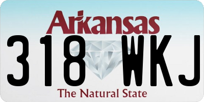 AR license plate 318WKJ