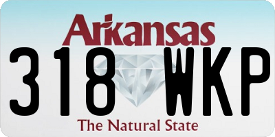 AR license plate 318WKP