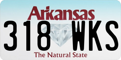 AR license plate 318WKS