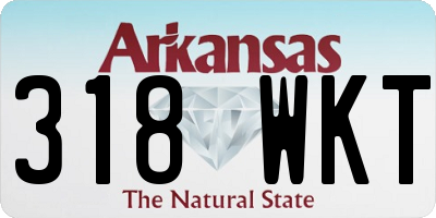 AR license plate 318WKT