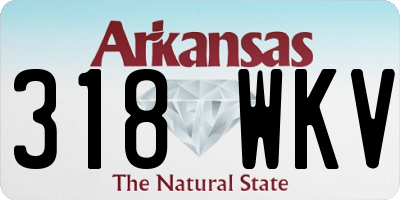 AR license plate 318WKV