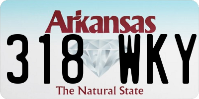AR license plate 318WKY