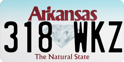 AR license plate 318WKZ