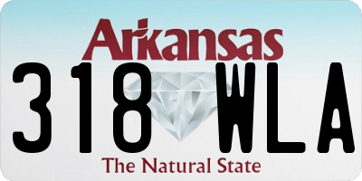 AR license plate 318WLA