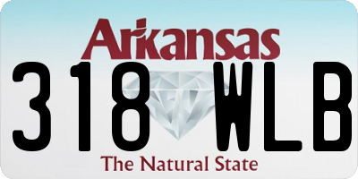 AR license plate 318WLB