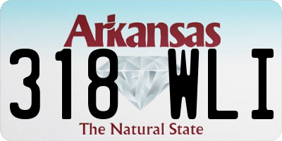 AR license plate 318WLI