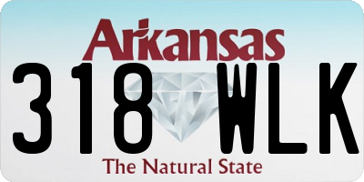 AR license plate 318WLK