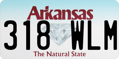 AR license plate 318WLM